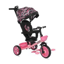 Tricicleta Copii Lorelli Revel Sezut Rotativ la 360 Grade 1-5 Ani Roz