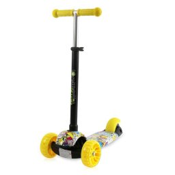 Trotineta Copii Lorelli Draxter 3 Ani+ Graffiti Smile Galben