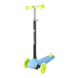 Trotineta Copii Lorelli Yuppee 3 Ani+ Roti cu Lumini Albastru/Verde