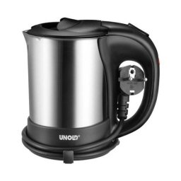Fierbator Electric Unold de Voiaj 0.5L 1000W Argintiu-Negru