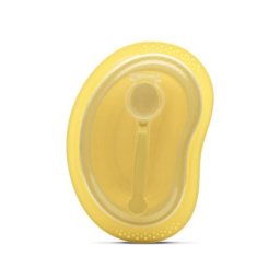 Set de Hranire 3 Piese Lorelli Contine Farfurie Castron cu Capac Lingurita +6luni Galben