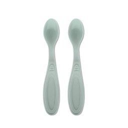 Set de 2 Lingurite Lorelli Margine Rotunjita +6luni My Friend Verde-Iceberg
