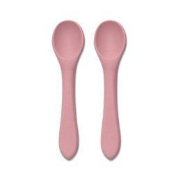 Set 2 Lingurite Lorelli din Silicon Natural +6luni Roz