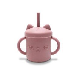 Lorelli Canuta cu manere si pai, din silicon natural, 9 luni+, Pink