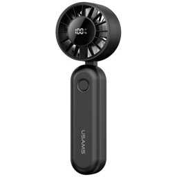 Ventilator de camera Usams ZB352 Mini, 3W, 1200 mAh, 5 viteze, USB-C, Negru