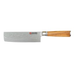 Cutit Nakiri Zokura Z1431 Lama Otel 18CM Argintiu/Maro