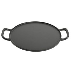 Tava pentru Pizza Zokura Z1451 Fonta Diametru 30CM Negru