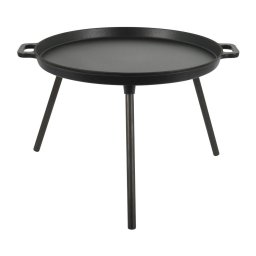 Tava Grill Zokura Z1452 din Fonta Emailata cu Picioare Diametru 40CM Negru