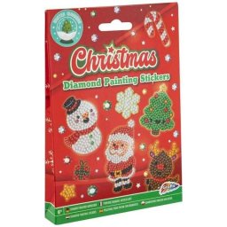 Set Stickere Pictura cu Diamante Craciun Grafix 12 Piese 5 Ani+