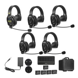Sistem Intercom Wireless pentru 5 Persoane Saramonic WiTalk WT5S Full-Duplex 1.9GHz Casti Single-ear Negru