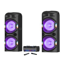 Boxa Portabila Akai Audio Dual Cu Amplificator Negru