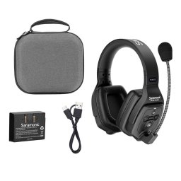 Casti Wireless Saramonic WiTalk DRH Dual-ear Remote pentru Sistemul Intercom WiTalk Negru