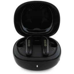 Casti Guess Handsfree Bluetooth Flat Classic Logo Electroplated TWS Negru