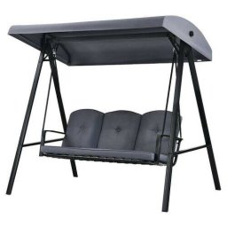 Balansoar Gradina Procart 3 Locuri Copertina Impermeabila 205x118x184cm Gri