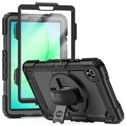 Husa tableta TECH-PROTECT Solid compatibila cu Samsung Galaxy Tab A9 / A11, X110 / X115 / X133 / X135, 8.7 inch, Negru