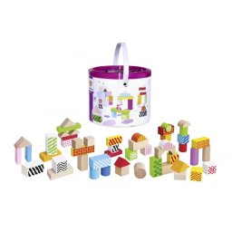 Set Blocuri de Constructie din Lemn Simba Eichorn 1- 5ani Multicolor