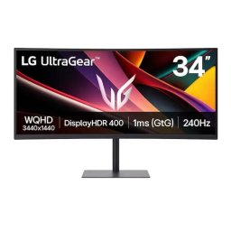 Monitor LG Gaming VA LED LG 34inch 34G630A-B WQHD Curbat 240Hz 1ms Negru