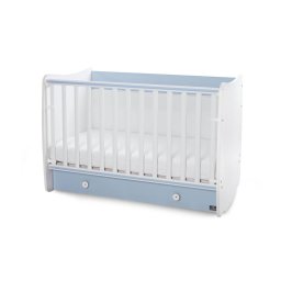 Pat Copii Lorelli Balansoar Dream 60x120Cm Transformabil White Baby Blue