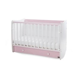 Pat Copii Lorelli Balansoar Dream 60x120Cm Transformabil White Orchid Pink