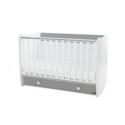Pat Copii Lorelli Balansoar Dream 60x120cm Transformabil White Stone Grey