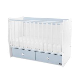 Pat Copii Lorelli Balansoar Matrix 60 X 120cm Transformabil White Baby Blue