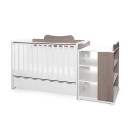 Pat Copii Lorelli Modular Multifunctional 5 Confirgurari Diferite 190 X 72Cm Multi White & Coffee