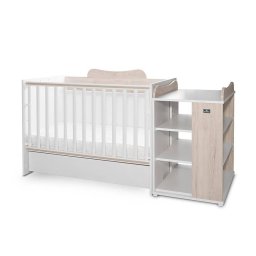 Pat Copii Lorelli Modular Multifunctional 5 Confirgurari Diferite 190 X 72 Cm Multi White & Light Oak