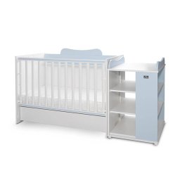 Pat Copii Lorelli Modular Multifunctional 5 Confirgurari Diferite 190 X 72Cm Multi White Baby Blue