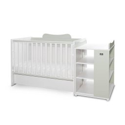 Pat Copii Lorelli Modular Multifunctional 5 Confirgurari Diferite 190 X 72cm Multi White Milky Green