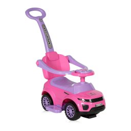 Masinuta de Teren Lorelli cu Maner Parental Muzica Sunete si Lumini 1-3 Ani Roz