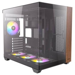 Carcasa Antec CX800 Wood ARGB_B - TG USB-C Midi ATX Negru