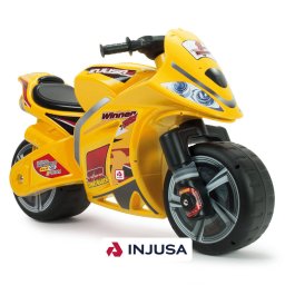 Motocicleta fara Pedale INJUSA Winner Ride-on XL Roti Mari Design Sportiv 3 Ani+ Galben