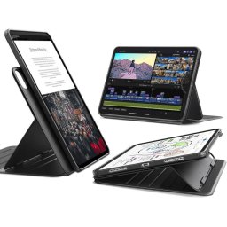 Husa tableta ESR Flip Hybrid compatibila cu iPad Pro 11 inch 2024 / 2025, Negru
