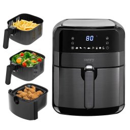 Friteuza cu Aer Cald Adler CR 6311b Capacitate 5L 9 Programe Presetate Timer 1700W Negru