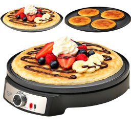 Aparat de Facut Clatite Adler AD 3093 Placa Detasabila cu 2 Fete Diametru 30CM 1600W Negru