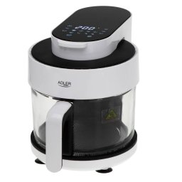 Friteuza cu Aer Cald Adler AD 6316 Capacitate 3L 8 Programe Presetate Timer Touch Control 1400W Alb/Negru