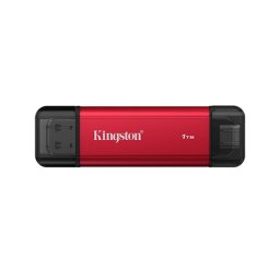 SSD Extern Kingston 1TB USB-C Black Red