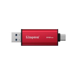 SSD Extern Kingston 512GB USB-C Black Red