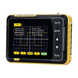 Mini Osciloscop Portabil FNIRSI DSO152/S 200kHz Baterie 1000mAh Negru/Galben