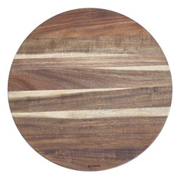 Platou Rotativ Zokura Z1487 Diametru 40.5CM din Lemn de Acacia Maro