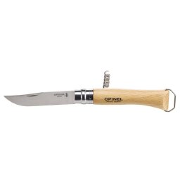 Cutit cu Tirbuson Opinel NÂ°10 Lama Inox 10CM Argintiu