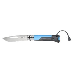 Briceag Opinel Outdoor NÂ°08 cu Fluier Lama Inox 8.5CM Albastru
