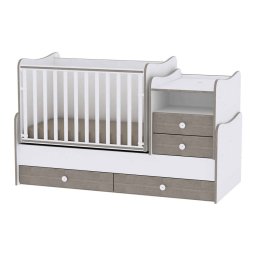 Pat Copii Lorelli Mobilier Combo Alb/Coffee