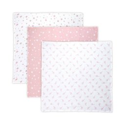 Set 3 Scutece Lorelli din Muselin 80x80 Cm Trio Mellow Rose Mix