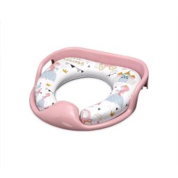Reductor pentru Toaleta Lorelli Moale cu Manere Model Universal 18luni - 6ani Princess Roz