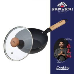Tigaie Wok Heinner +Capac 20X7CM RIKITO WATANABE Negru