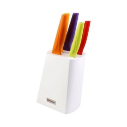 Set 5 Cutite de Bucatarie Zokura Z1045 Otel Inoxidabil cu Suport Multicolor