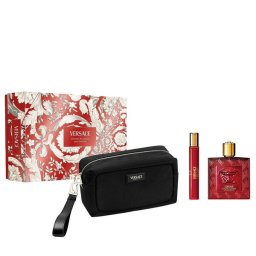Set Versace Eros Flame Barbati Apa de Parfum 100ML + Apa de Parfum 10ML + Geanta de Cosmetice