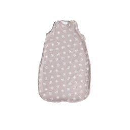 Sac de Dormit de Vara Lorelli 85 Cm Bumbac Ranforce Grey & Beige Leaves