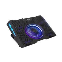Stand Cooler White Shark AURORA pentru Laptop 17.3Inch Max 2500RPM Iluminare RGB Negru